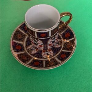 Elegant Royal Crown Derby Old Imari pattern Cup and Saucer Set